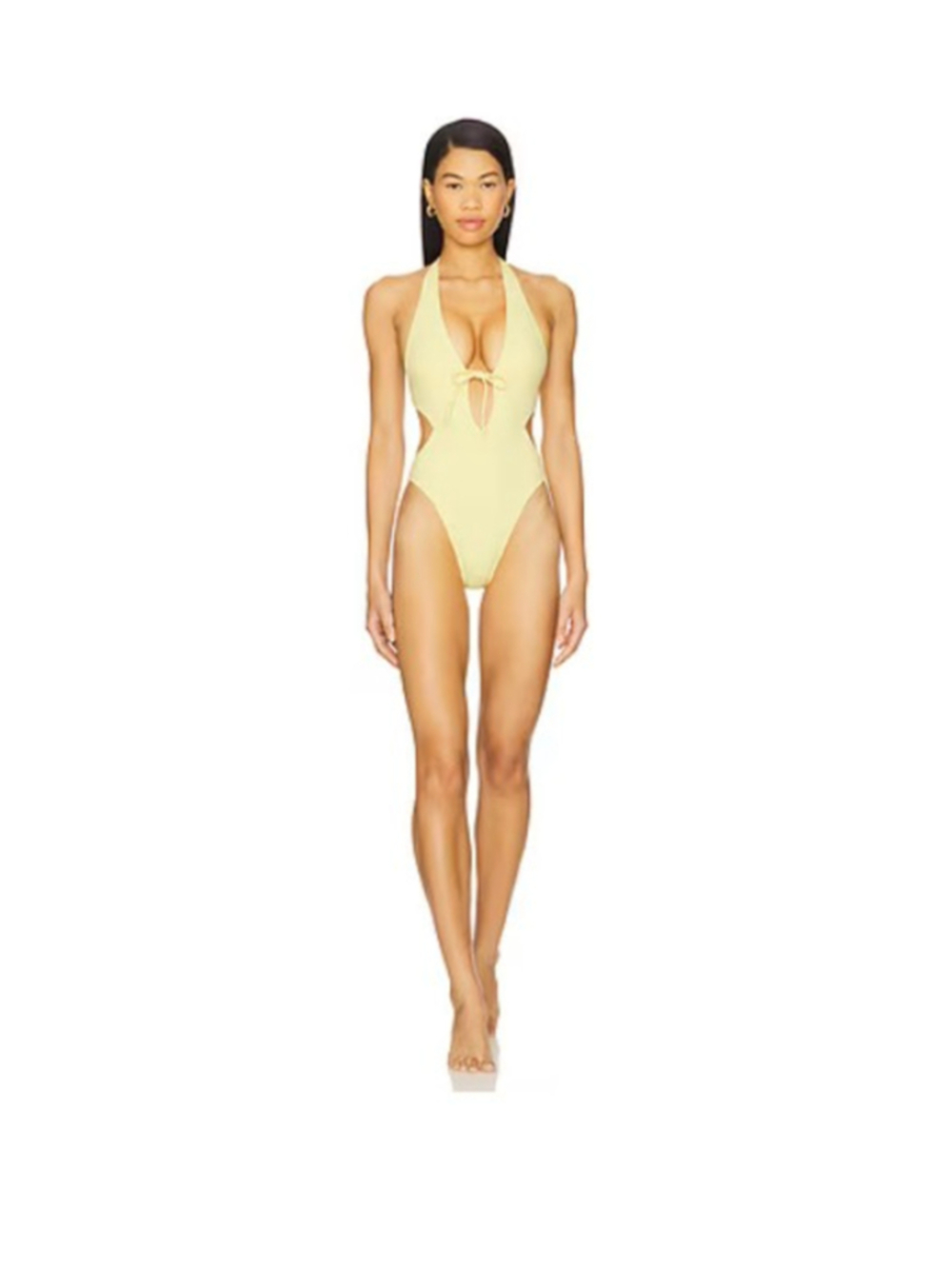 Gigi C| Yellow Megan one piece swim| med| NWOT is I